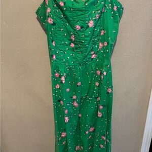 Vintage Malia 70’s Green Sundress
